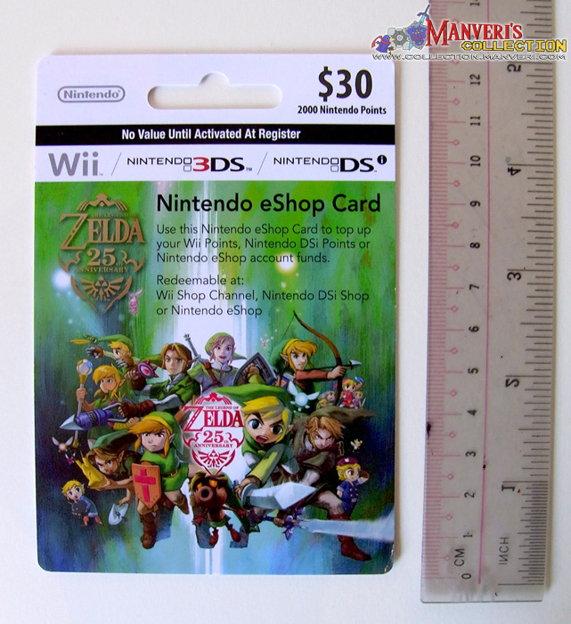 Zelda 25th Anniversary Nintendo eShop Card